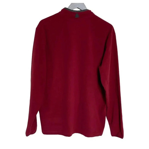 Antigua L red 1/4 zip “Elmhurst” pull over performance top New - Picture 4 of 8